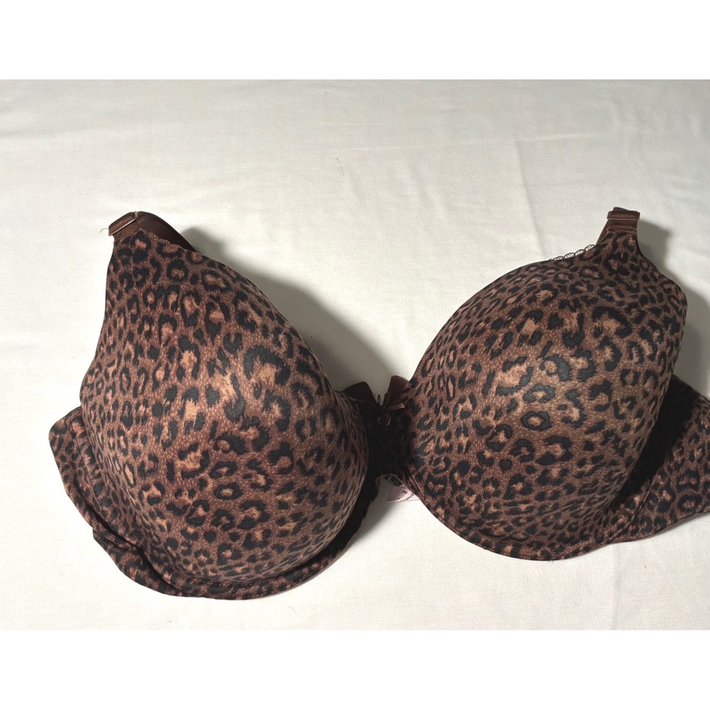 Victoria's Secret Body By Victoria Perfect Coverage Bra Leopard Print 42DD